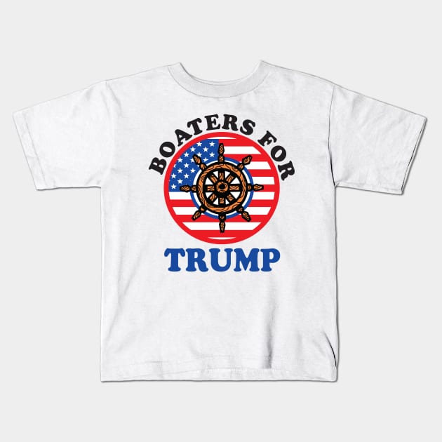 Boaters for Trump 2020 election... Kids T-Shirt by DODG99